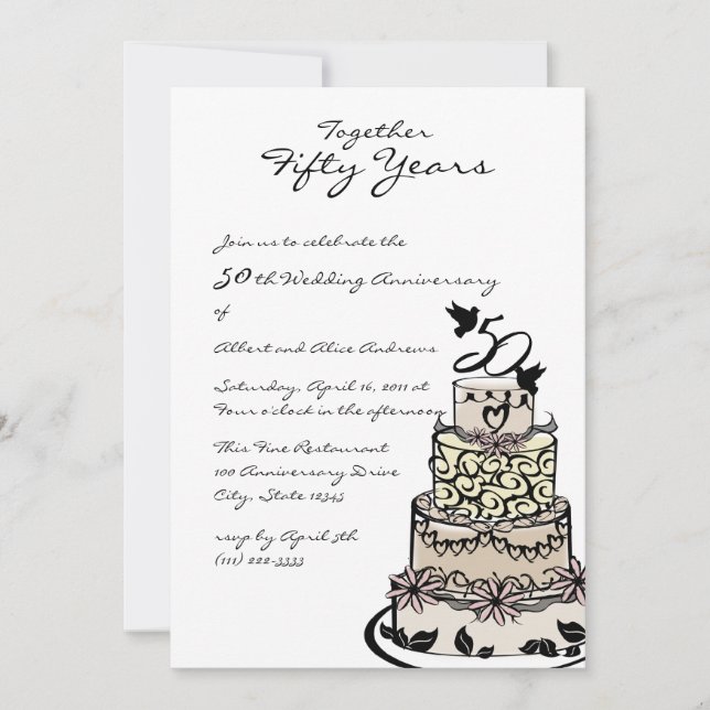 Convite Bolo de aniversário (Frente)