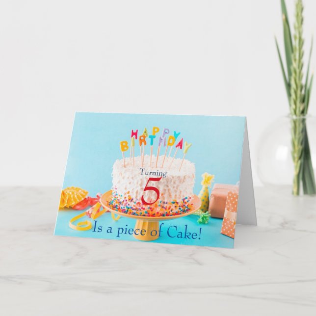 Convite Bolo de aniversário (Frente)