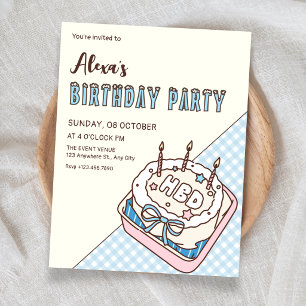 Convite Bolo de aniversário 