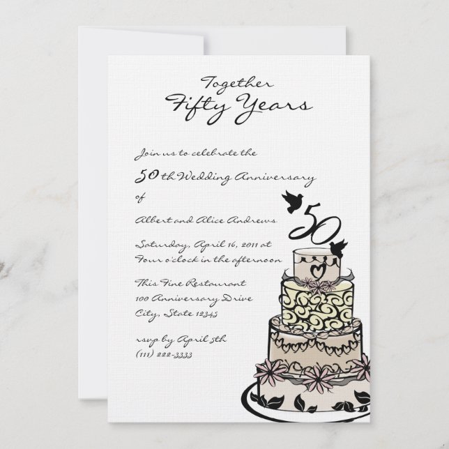 Convite Bolo de aniversário (Frente)