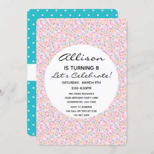 Convite Bolo de Aniversário da Cupcake Sprikle