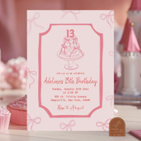 Bolo de Aniversário Menina com Arco Rosa Desenhado