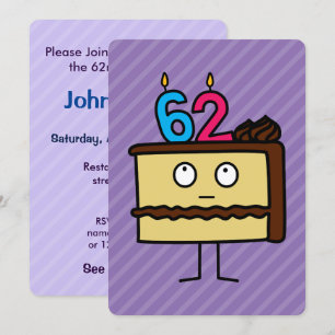 Convite Bolo de Bolo com Velas