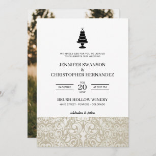 Convite Bolo de Casamento