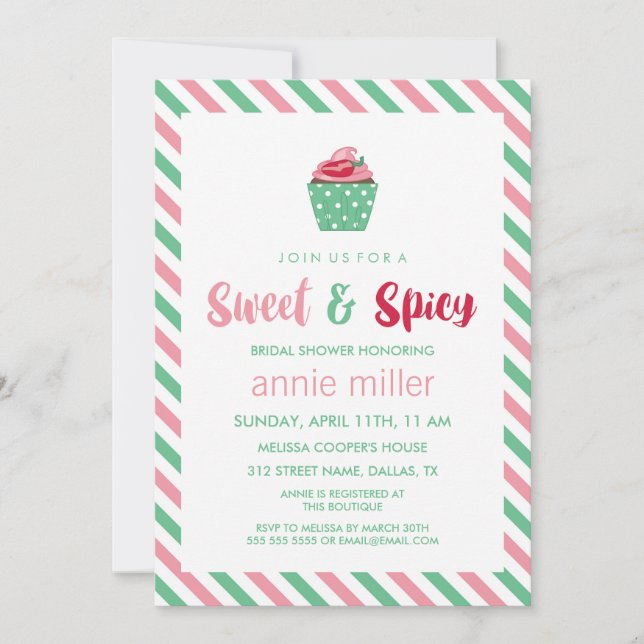 Convite Bolo de Pimenta | Chá de Panela Doce e Apimentado (Frente)