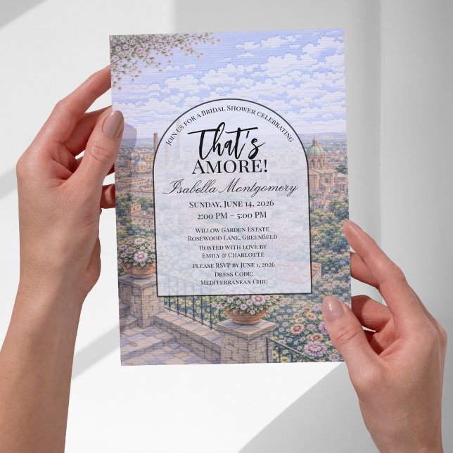 Convite Bologna Italian Themed Bridal Shower (Bologna Italian Themed Bridal Shower Invitations
)