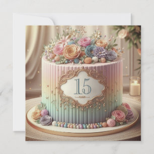 CONVITE BOLOS DE ANIVERSÁRIO DE CASAMENTO COLORIDOS EDITÁV