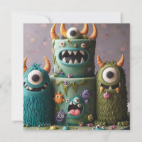 BOLOS DE ANIVERSÁRIO DE MONSTRO ENGRAÇADOS E ESQUI