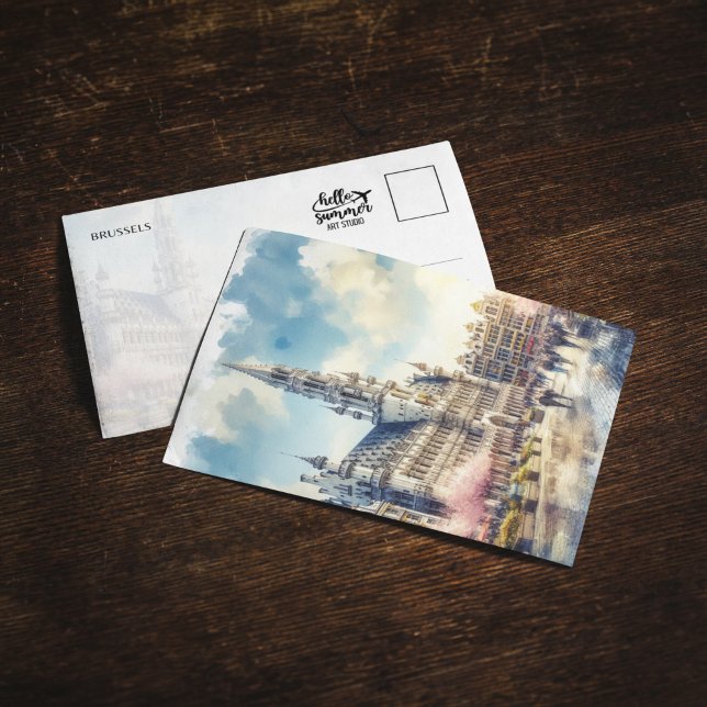 Convite Bolsa de Cores de Cores de Água - Bélgica - Grande (Criador carregado)