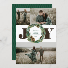 Convite Bolsa de Natal Acorn Wreath 3