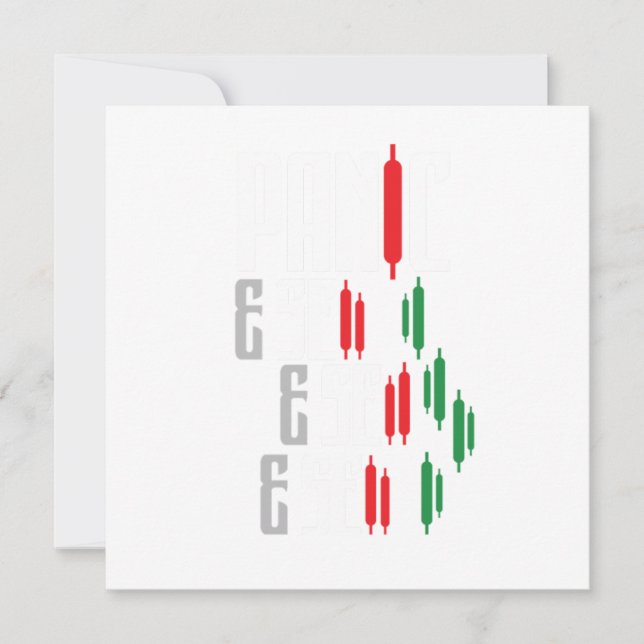 Convite Bolsa de Valores de Pânico Venda Bolsa Forex Gift (Frente)