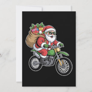 Convite Bolsa de viagem de Natal de motocicleta do Papai N