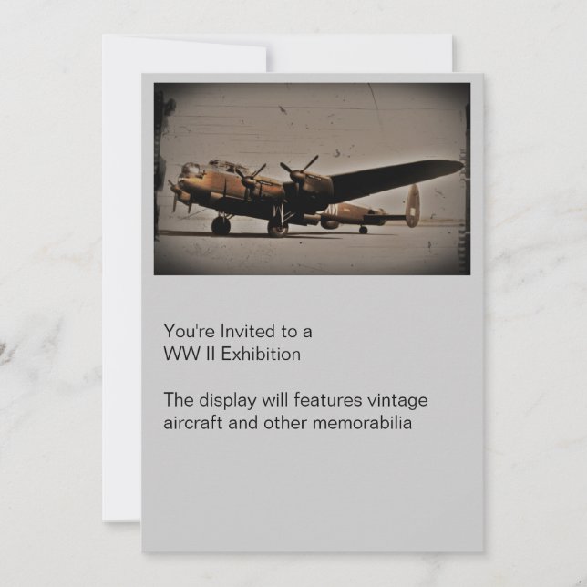 Convite Bombardeiro Pesado Britânico (Frente)