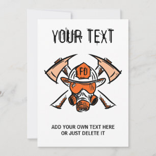 Convite Bombeiros. Bombeiros. Ideia do presente