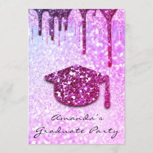 Convite Boné 3D Hológrafo de Drivers de formando Rosa Bril