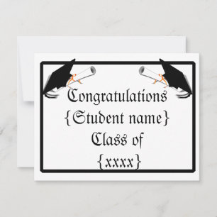 Convite Boné de formatura com Diploma