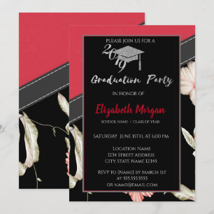 Convite Boné de formatura de Garras de Prata, Flores