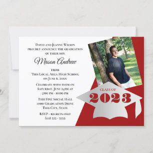 Convite Boné de formatura e equipe com fotos