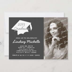 Convite Boné de formatura e Slate Photo