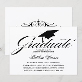Convite Boné de formatura Elegante
