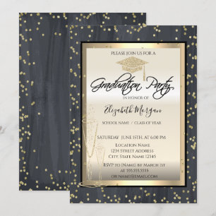 Convite Boné de formatura Legal, Graduação de Diamantes