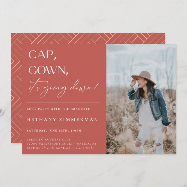 Convite Boné de palhaço que está caindo na Festa de format (Frente/Verso)