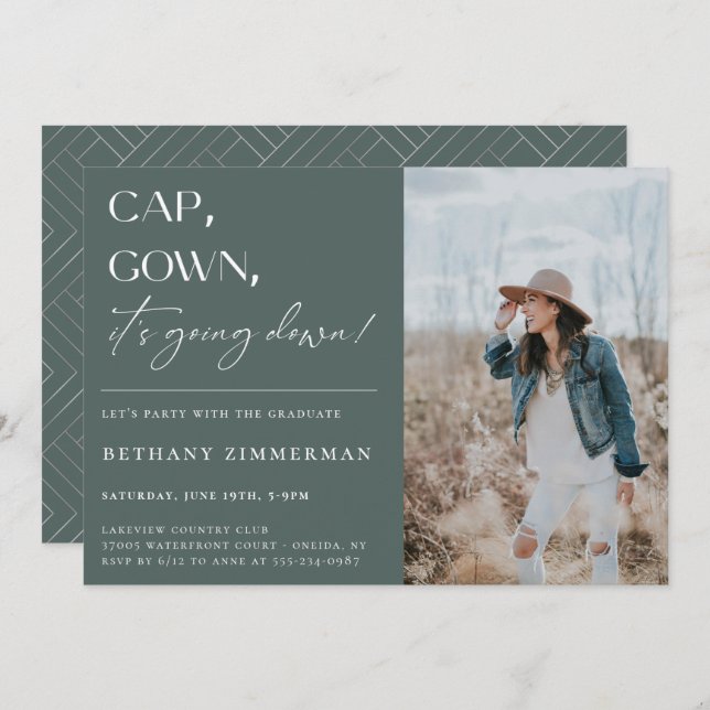 Convite Boné de palhaço que está caindo na Festa de format (Frente/Verso)