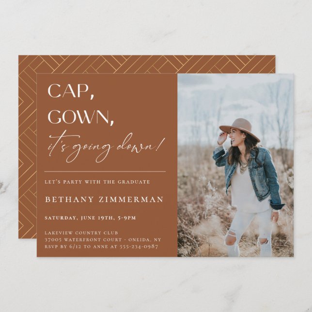 Convite Boné de palhaço que está caindo na Festa de format (Frente/Verso)