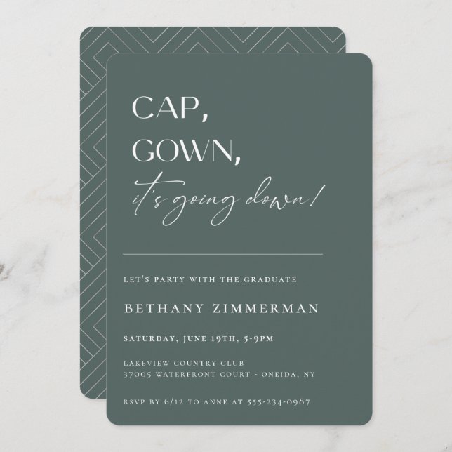 Convite Boné de palhaço que está caindo na Festa de format (Frente/Verso)