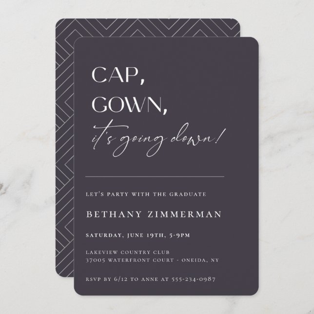 Convite Boné de palhaço que está caindo na Festa de format (Frente/Verso)