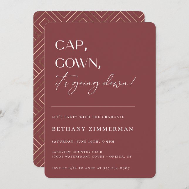 Convite Boné de palhaço que está caindo na Festa de format (Frente/Verso)