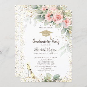 Convite Boné Formando,Vidro Vinho,Flores Graduação