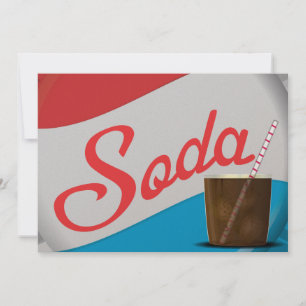 Convite Boné Vintage Soda
