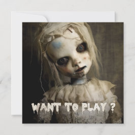 Convite Boneca assombrada