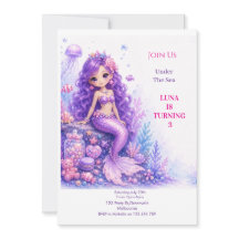 Boneca Sereia de Aniversário de 3 anos