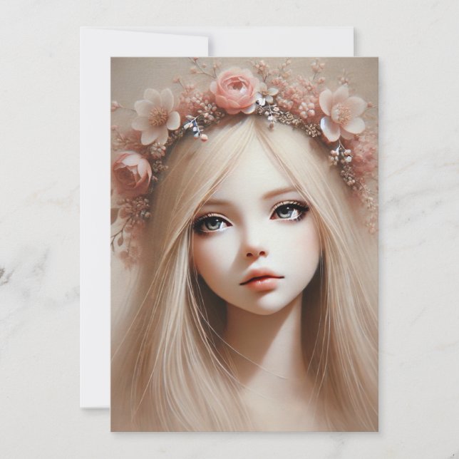 Convite "Bonecas encantadas: Guardiões dos sonhos e Precio (Frente)