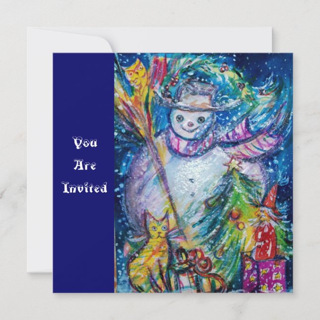 Convite BONECo com brinquedos, Festa de Natal (Frente)