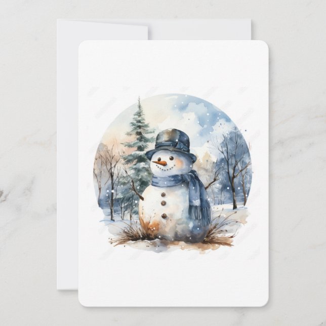Convite Boneco de neve (Frente)