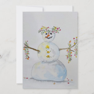 Convite boneco de neve 