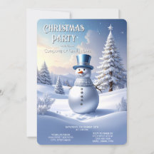 Boneco de Neve de Chapéu Azul Árvore de Natal Fest