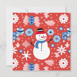 Convite Boneco de Neve Relaxando