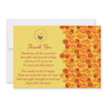 Bonita Abelha Que Era Chá de fraldas Obrigado