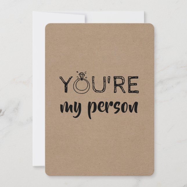 Convite Bonita Bridesmaid/Proposta de Madrinha de casament (Frente)