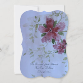 Convite Bonita Burgundy Flowed Casation