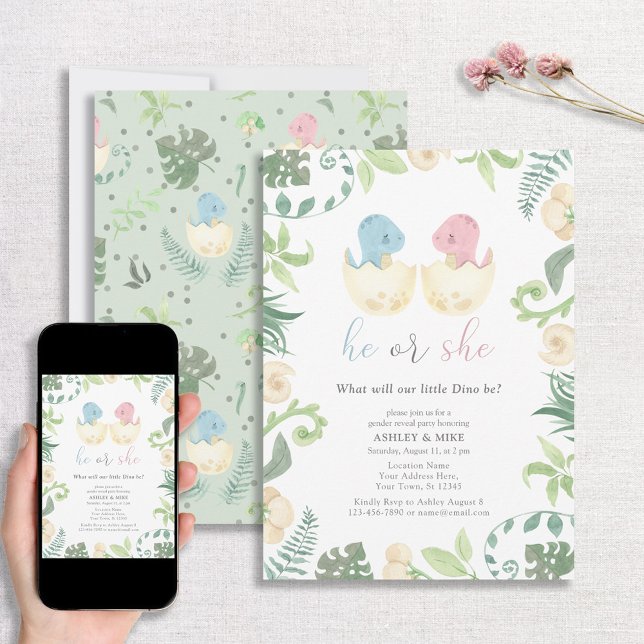 Convite Bonita, Dinossauro, Sexo, Revela Selva (Criador carregado)