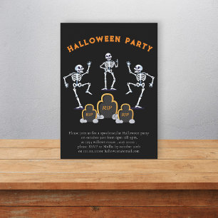Convite Bonita diversão Skellington halloween