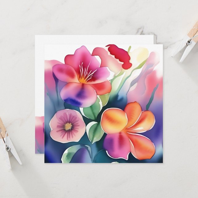 Convite Bonita, feliz, leve, primavera, verão, fofa, elega (Frente/Verso In Situ)