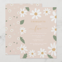 Bonita Festa de aniversário de margarida rosa