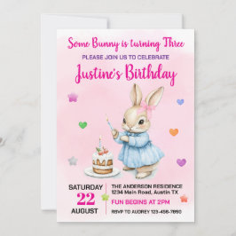 Convite Bonita Festa de aniversário De Qualquer Idade