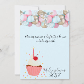 Convite bonita Invitation de festejo